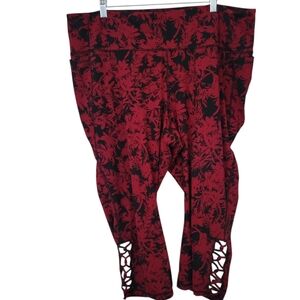 Livi Plus Leggings Red/Black sz 26/28